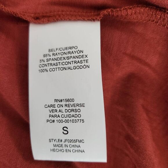 Mason & Belle Burnt Sienna Eyelet Lace Cottagecore Top NWT Size Small - Picture 8 of 10